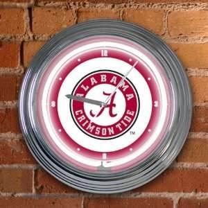 Alabama Crimson Tide Neon Wall Clock 