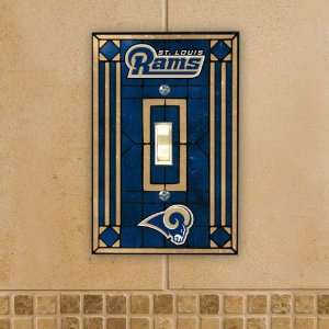 St Louis Rams Art Glass Lightswitch Cover: Sports 