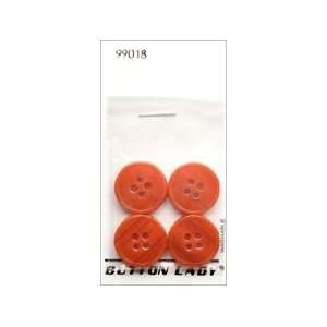  JHB Button Lady Buttons Red 3/4 4 pc (6 Pack) Pet 