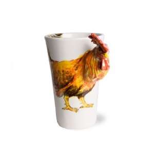  Chicken Extra Large Handmade Coffee Mug (15cm x 8cm): Home 