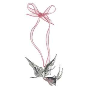    Angel Breast Cancer Mini Ornament/Lapel Pin, Pewter