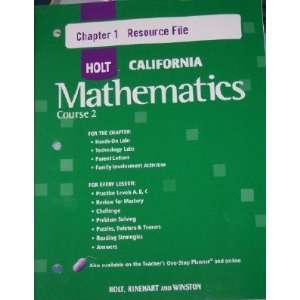   Mathematics) (9780030945571) RINEHART AND WINSTON HOLT Books