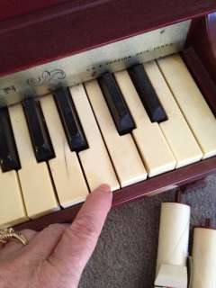 Rare J CHEIN PIANO LODEON w Music Rolls Player Piano  