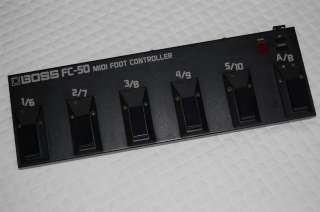 Boss FC 50 MIDI Foot Controller MIDI Pedal SE 50 SE 70  