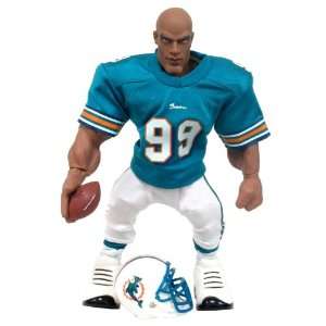  NFL   Jason Taylor 9.5 Action Figure in a Miami Dolphins 