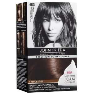   Precision Foam Hair Colour, Dark Chocolate Brown 4BG (Quantity of 4