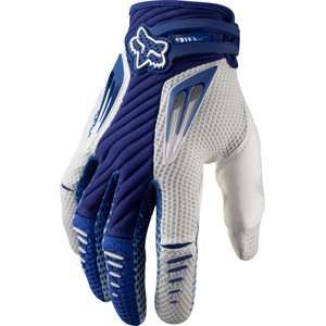  Fox Racing Platinum Gloves Blue/White: Automotive