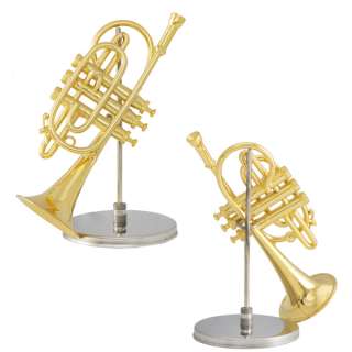   Minature Musical Instrument Figurine / Ornament ~ Clarinet~ Sax~Horn