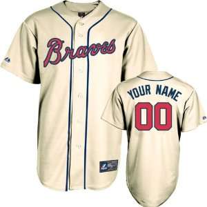  Atlanta Braves Majestic Youth  Personalized With Your Name 