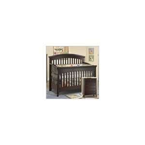   Isabella 4 in 1 Convertible Wood Baby Crib Set w, Chest in White Baby