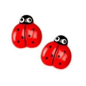    Novelty Button 5/8 Ladybug Red By The Each Arts, Crafts & Sewing