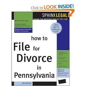  How to File for Divorce in Pennsylvania, 4E (9781572484955 