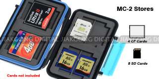   Extremely tough Memory Card Case MC 2 for 4 CF cards 8 SD cards  