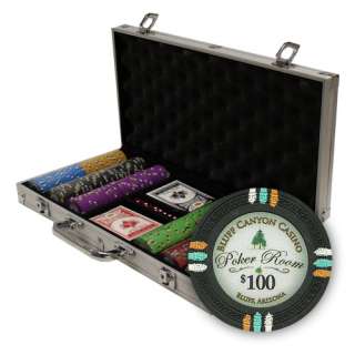 300 Ct Claysmith Gaming Bluff Canyon 13.5 Gram Chip Set in Aluminum 