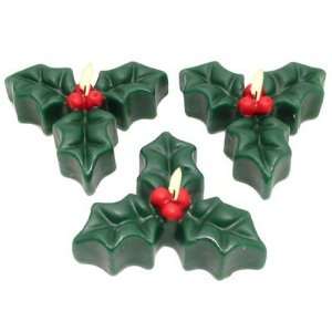  Floating Holly Berry Candle Set of 6 from Ganz