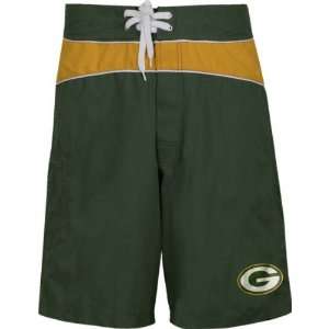  Green Bay Packers Color Block Board Shorts: Sports 