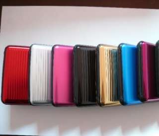 New Deluxe Aluma Wallet Brushed Style 7 colors  