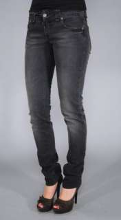 Authentic $415 John Galliano Womens Gray Slim Fit Jeans Size 26 32 