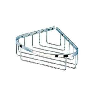   Corner Shower Basket with Visible Screws in Chrome Plated Brass 182