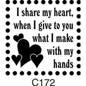  Share My Heart Rubber Stamp Arts, Crafts & Sewing