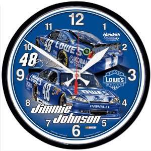 48 Jimmie Johnson 2012 Round Clock Wincraft  Sports 