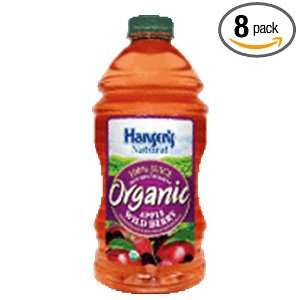 Hansen Beverage 100% Apple Wild Berry Organic Juice, 64 Ounce Bottles 
