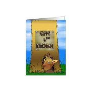  Happy 4th Birthday, Fox in his den Card Toys & Games