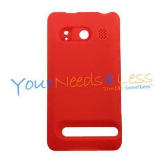 NEW HTC EVO 4G 3500mAh Red Extended Door + Battery Bundle FS USA 