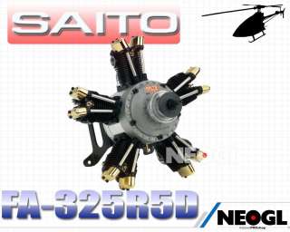 Up for Sale is a 100% Brand New SAITO FA 325R5D Four Stroke Engine 
