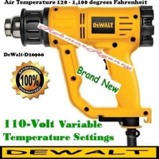 DEWALT   Heat Gun Kit   110 V Variable Temp. Settings  