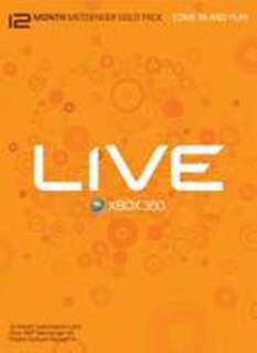 Xbox 360 Live 12 Month Messenger Gold Pack  