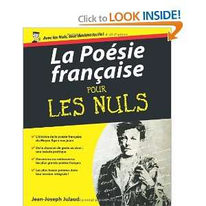  La Poesie Francaise Pour Les Nuls (French Edition 