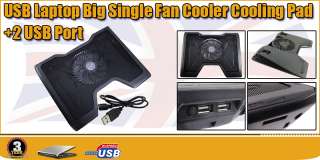  Notebook / Laptop Cooler 14cm Aluminum Fan for more powerful cooling 