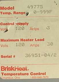 BriskHeat 49775 Heating Element Temperature Controller  