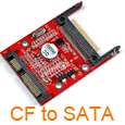 CF Compact Flash Type I/II to 2.5 Serial SATA Adapter  