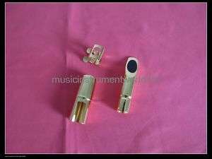 Metal Alto Saxophone Jazz Mouthpiece Gold Plated New 7  
