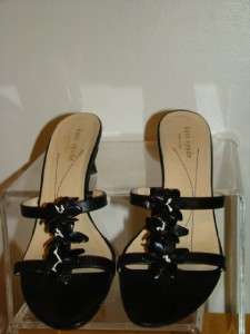 Kate Spade Black Slides Sandals Heels Shoes Size 8.5 B  