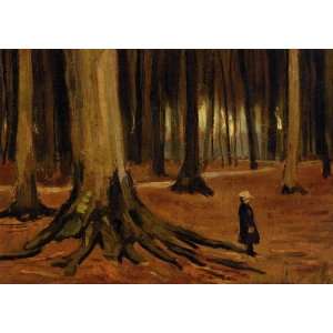 Van Gogh Art Reproductions and Oil Paintings Girl in the Woods Oil 