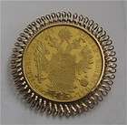 gold coin pendant 24 k 4 ducat austria superb 1915