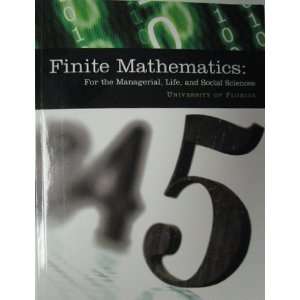 Finite Mathematics for the Managerial, Life and Social Sciences