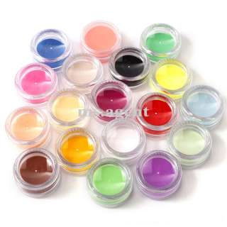 18 Coloured Nail Art Acrylic Powder for nail Tips Acrylic Systems L21 