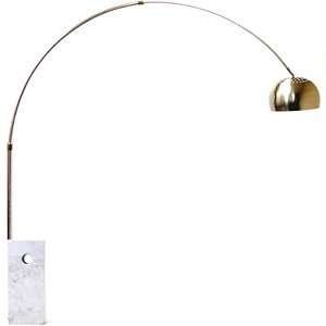   : Arco Style Lamp with Large White Cube Marble Base: Home Improvement