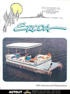 1991 Ercoa Pontoon & Fishing Boat Brochure  