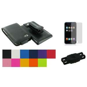  Assorted Colors   Hybrid Leather Nylon Case with Belt Clip 