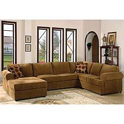 Donna Chenille 3 piece Sectional Sofa  