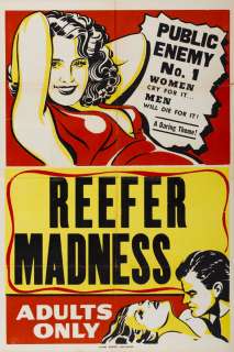 Rare Vintage Classic Movie Poster Print REEFER MADNESS  