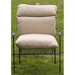 Outdoor Beige Club Chair Cushion  