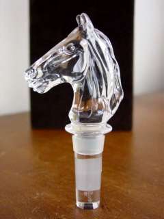 Waterford Crystal HORSE HEAD Bottle Stopper   NEW!  