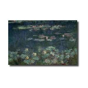  Waterlilies Green Reflections 191418 right Section Giclee 