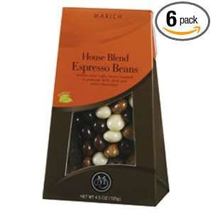 Marich House Blend Espresso, 4.5 Ounce Boxes (Pack of 6)  
